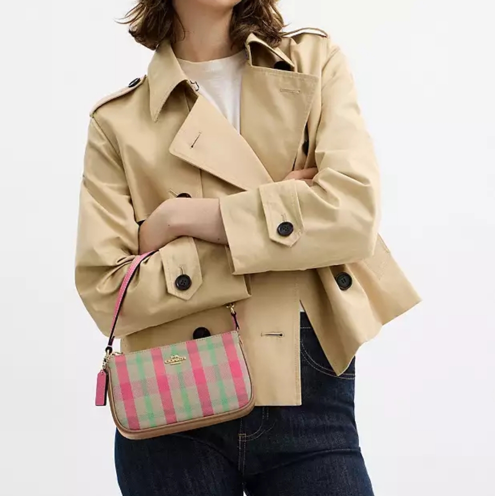 NWT!!! 😍👗♥️Coach Vibrant Nolita 19 With Plaid Print - Picture 5 of 6